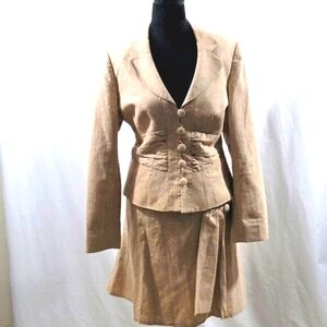 Nine West Career‎ Woman Linen Suit. SIZE 16.  #168